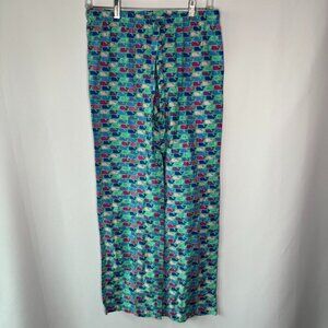 Vineyard Vines Girls Multi Color Whale Print House Pajama Pants Size XXS